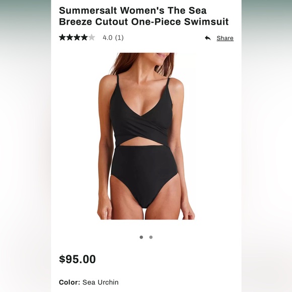 Lightly worn Summersault one piece swimsuit - Picture 4 of 4